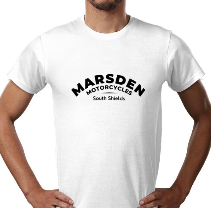 Marsden Motorcycles tee full chest logo