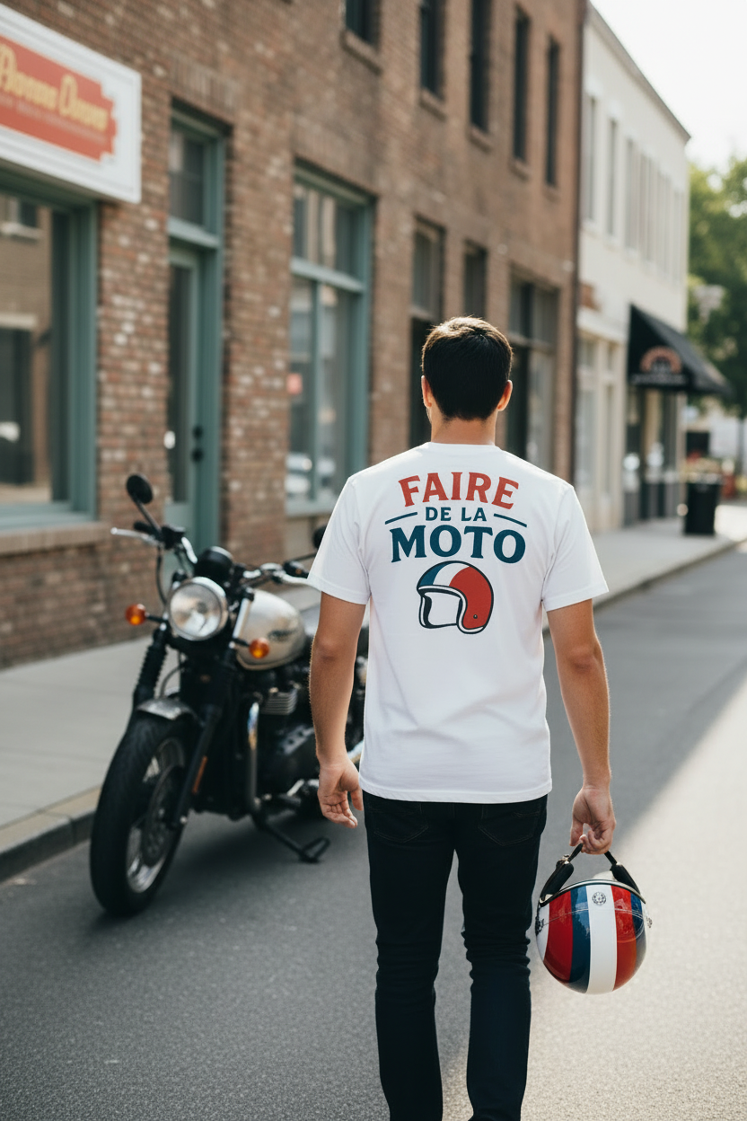Helmet image tee
