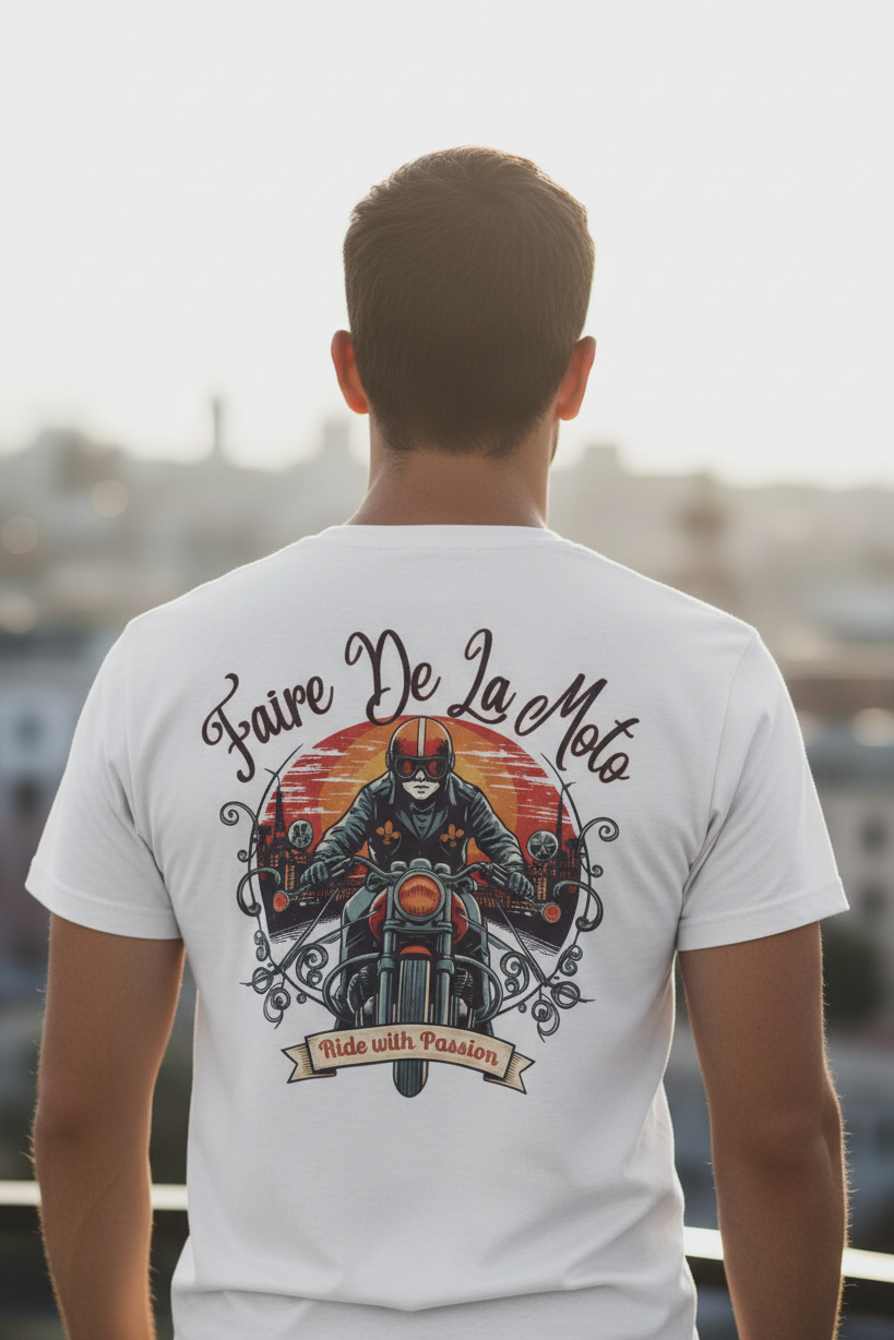 Biker logo tee