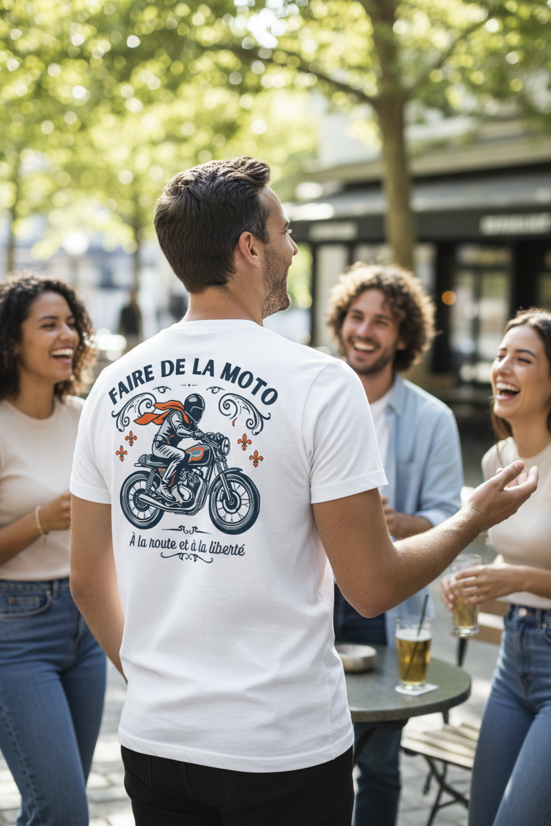 Biker image tee